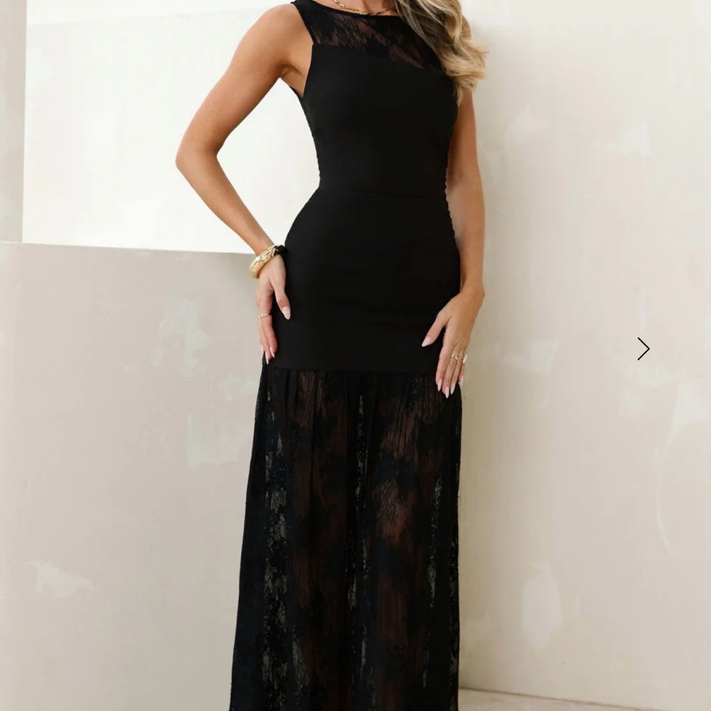 Hello Molly Moon Veil Lace Maxi Dress